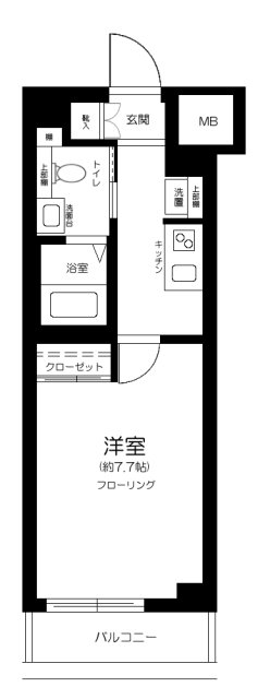 GENOVIA目黒南green veil・305号室の間取り