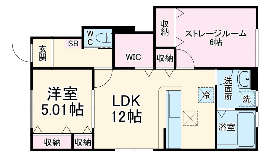リーブルファイン三郷高州Ⅱの間取り