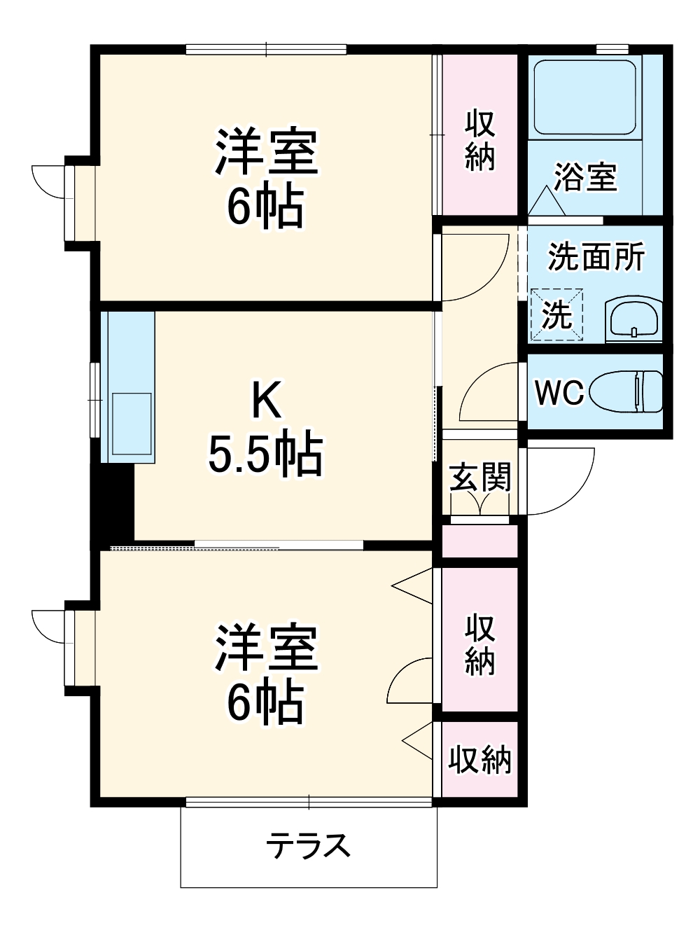 エステートの間取り