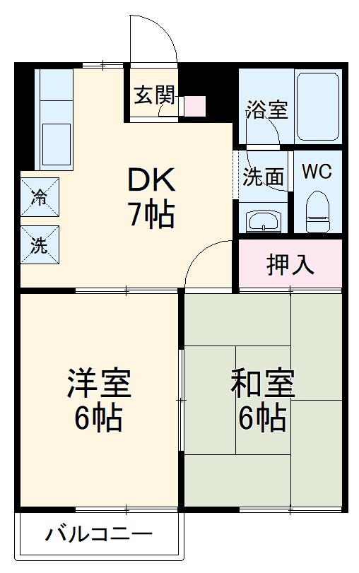 湘南唐ヶ原ハイムの間取り