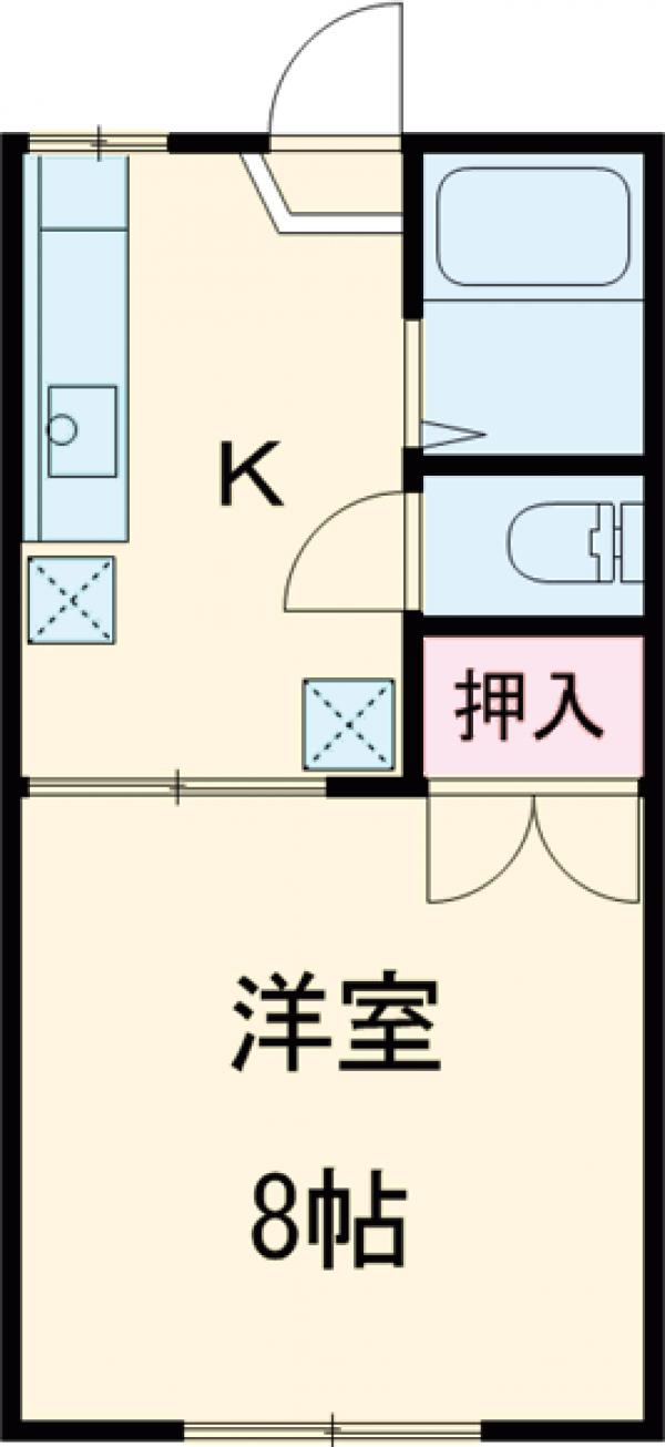 ハイツ宮の前の間取り
