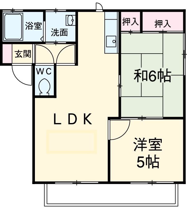 ラドゥース伊勢山Ⅰの間取り