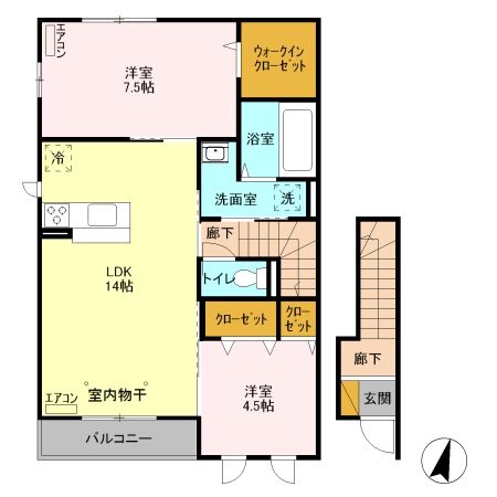 Excel’ Dの間取り