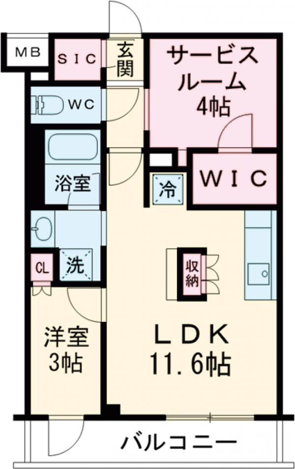 デュオステージ西荻窪Ⅱの間取り