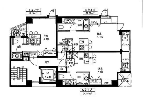 ジーエスグランド高尾の間取り