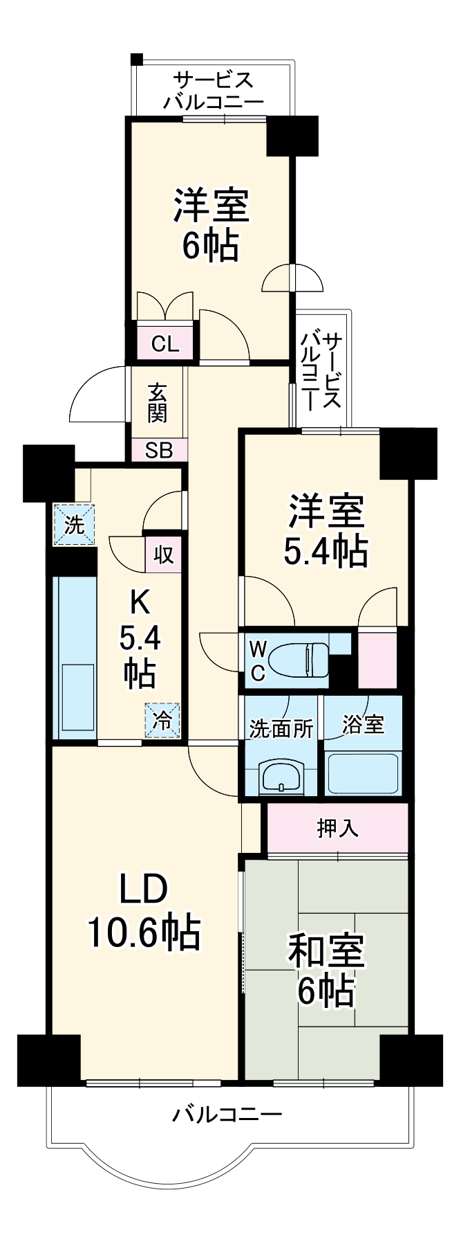 ニューシティ東戸塚光の街の間取り