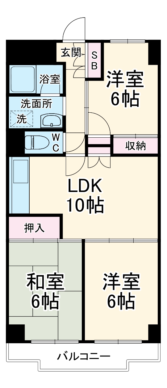 エステートシンサダの間取り