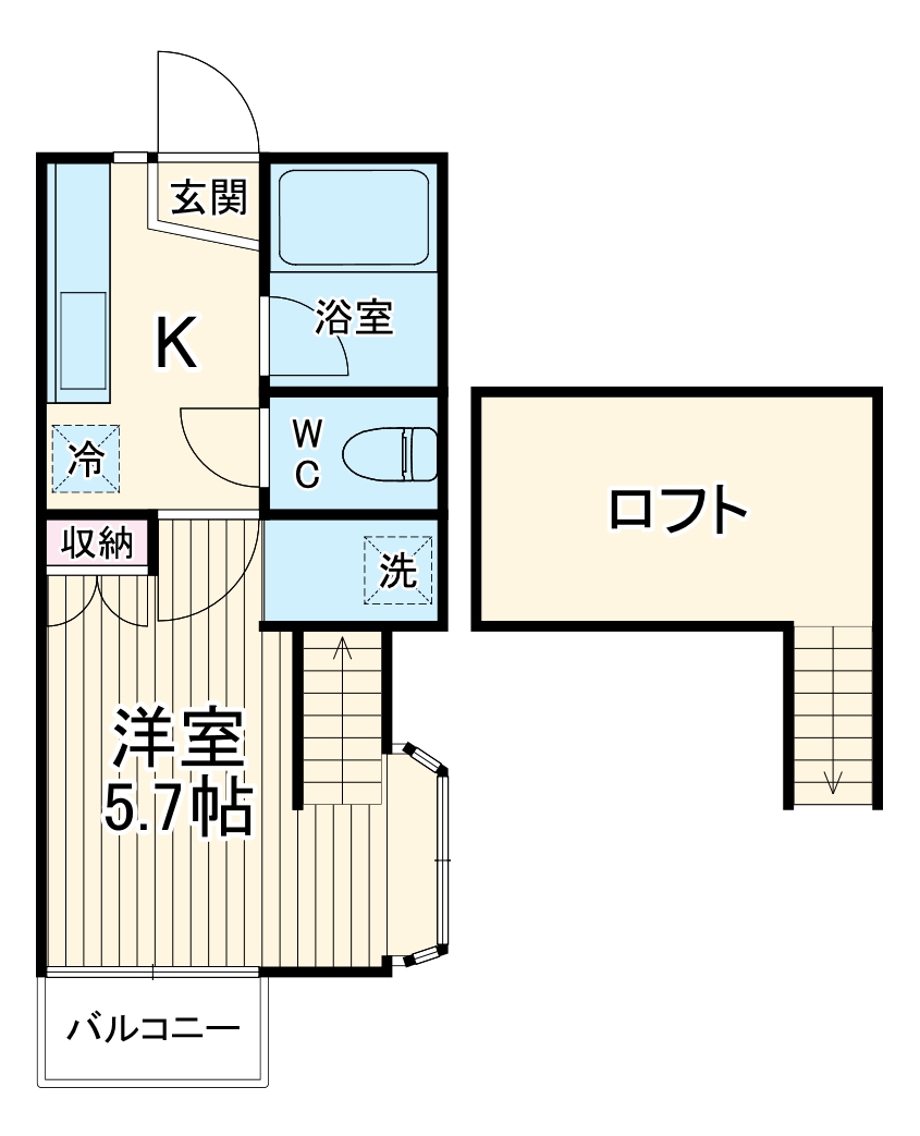 檜ハイツの間取り