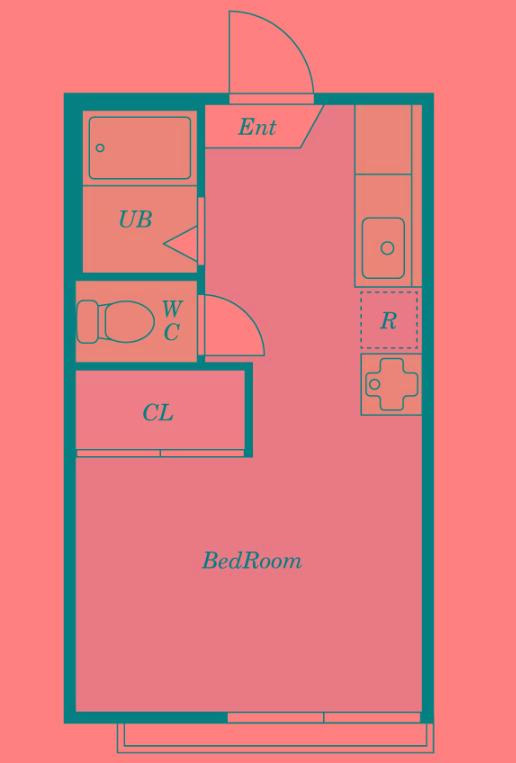 テラスタカノAの間取り