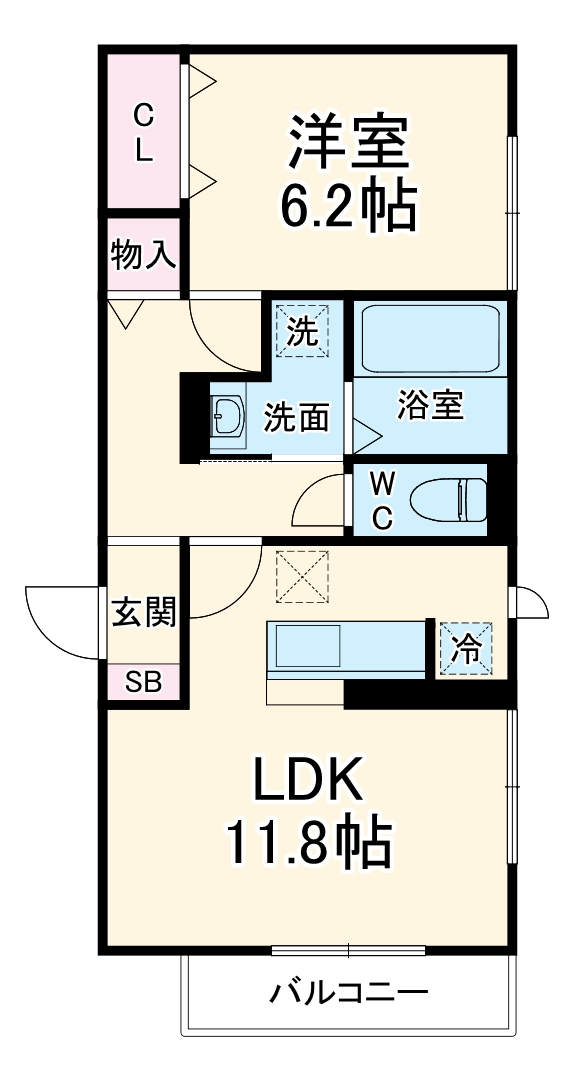 D-Hills龍禅寺の間取り