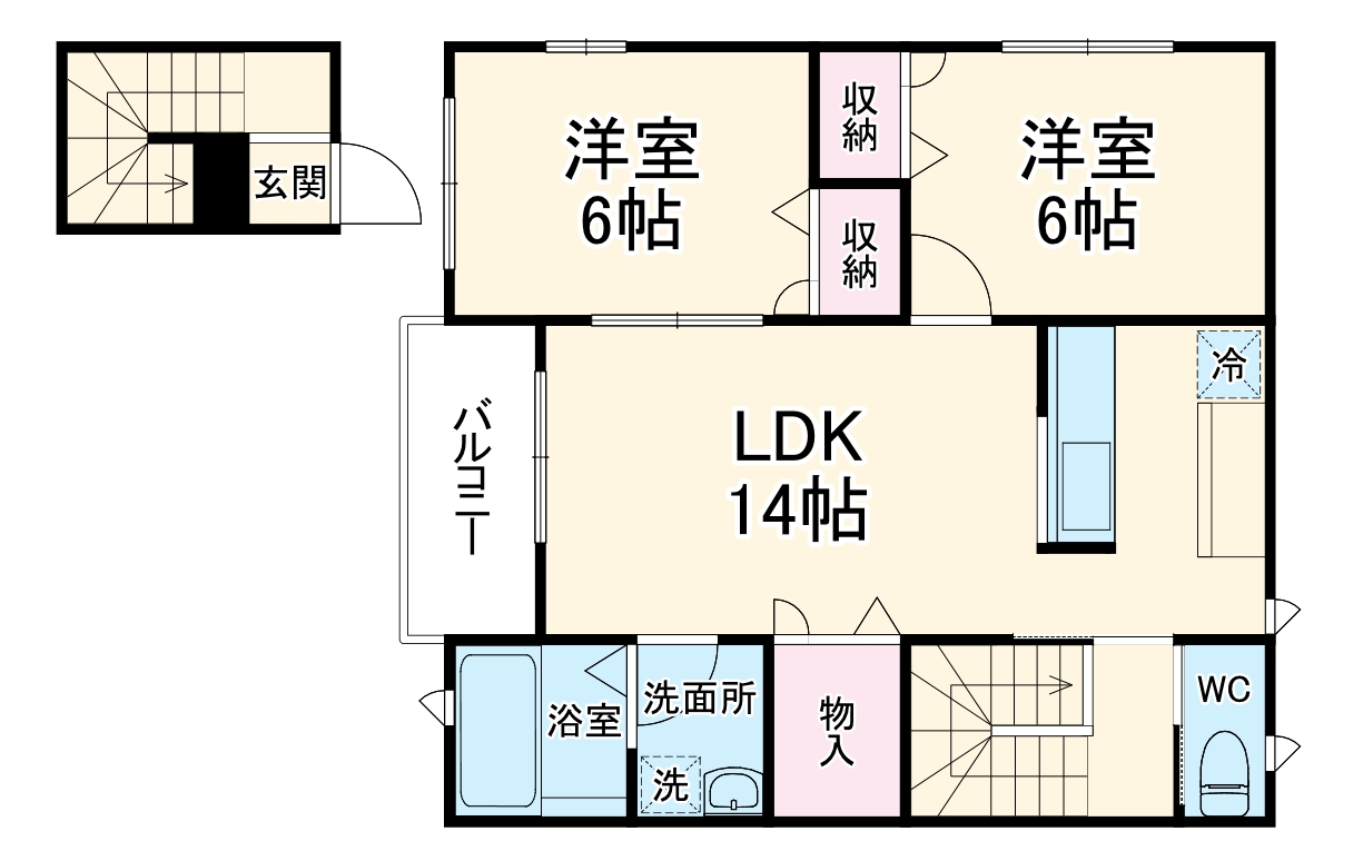 コモド・オヴェストの間取り