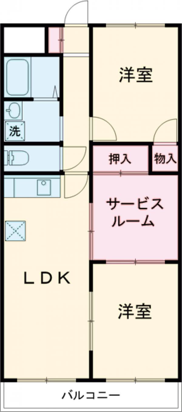 セラヴィ伊勢崎Aの間取り