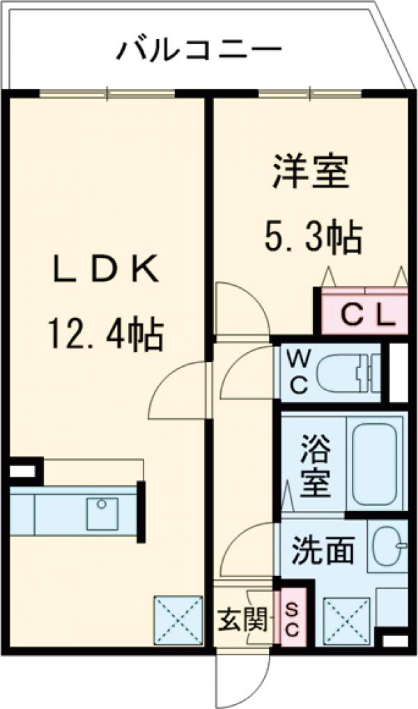 スカイグランデ八広A棟の間取り