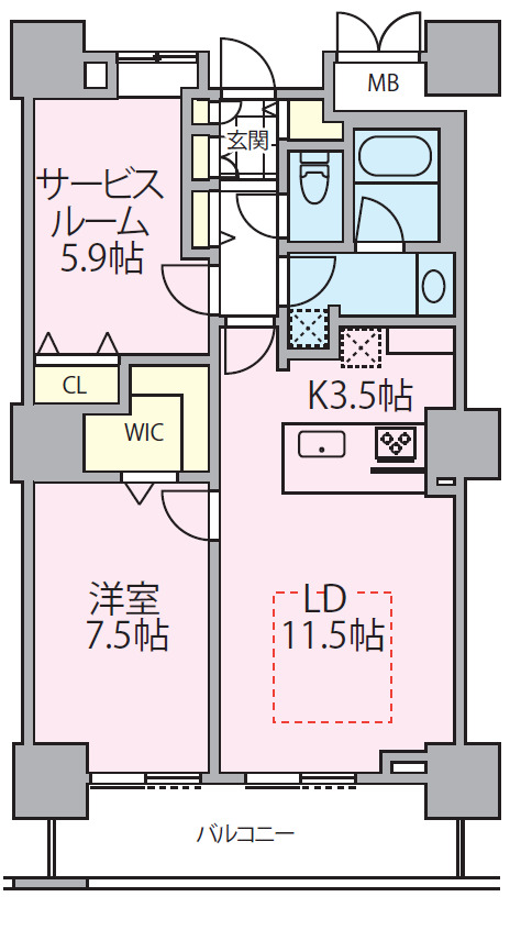 ロイヤルパークスタワー南千住の間取り