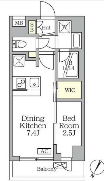 アジールコート三宿テラスの間取り