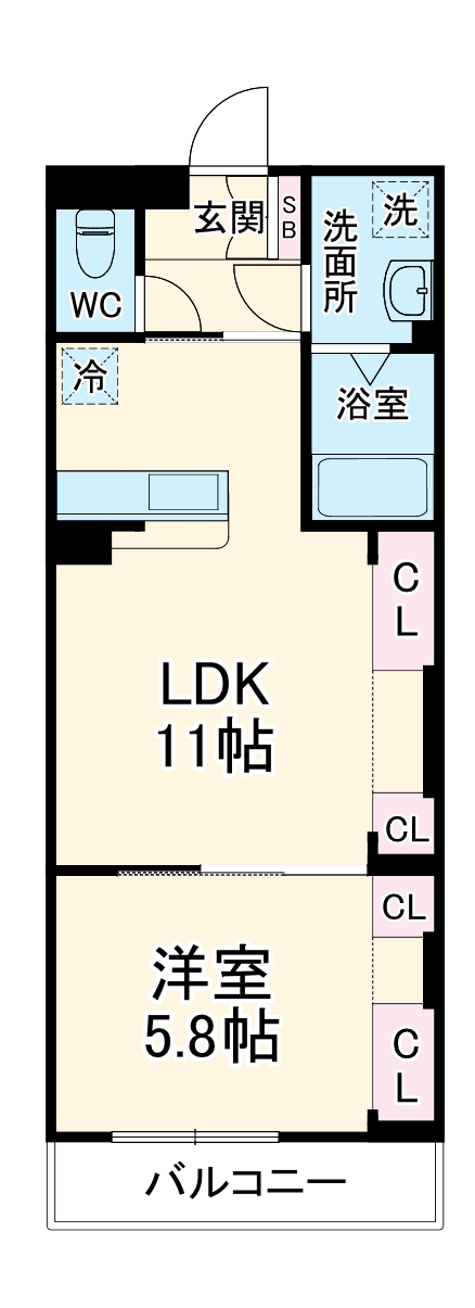 リブリ・サンシャイン飯島の間取り