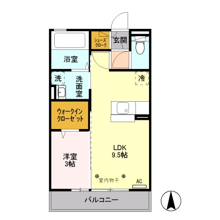 カリンビュー足利の間取り
