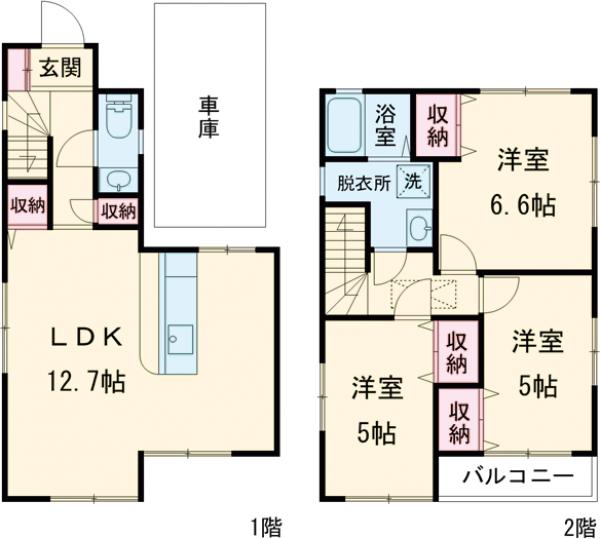 南大泉貸家の間取り