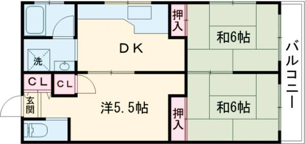 宮城荘の間取り