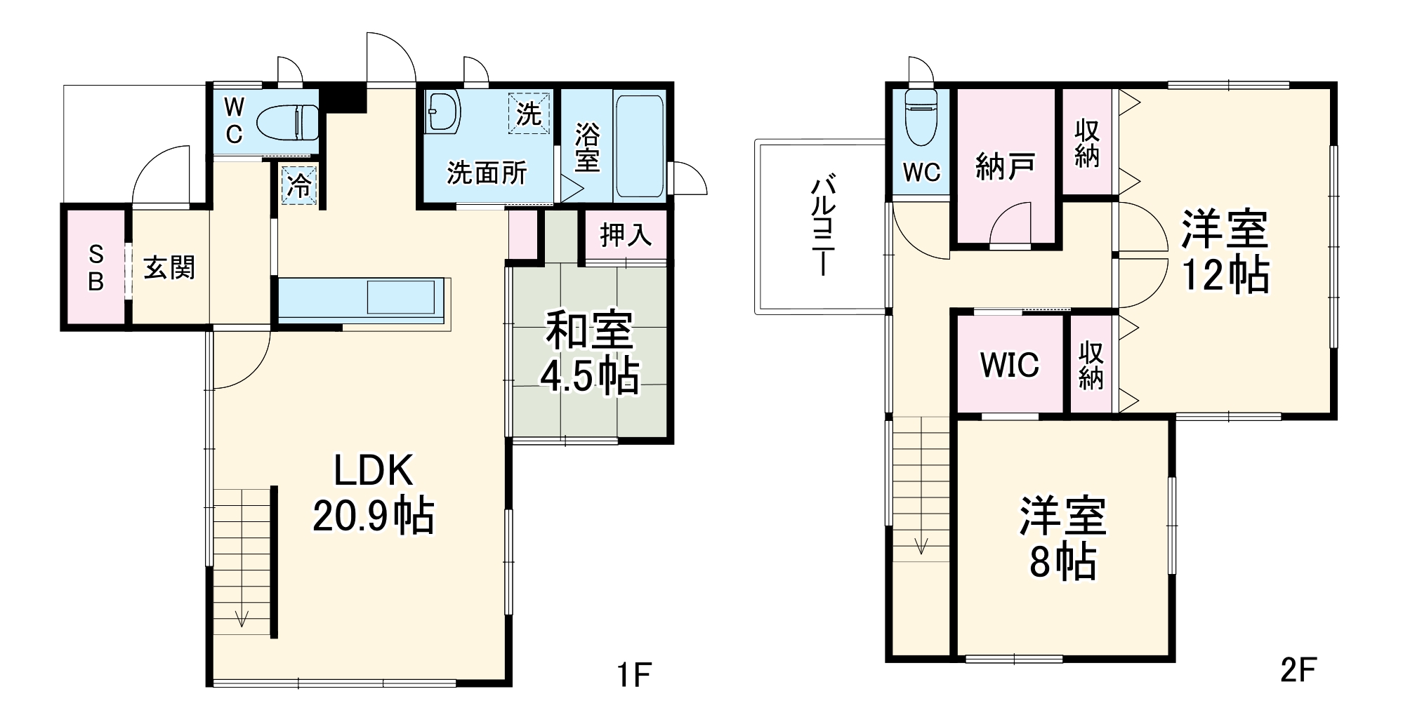 清洲戸建の間取り