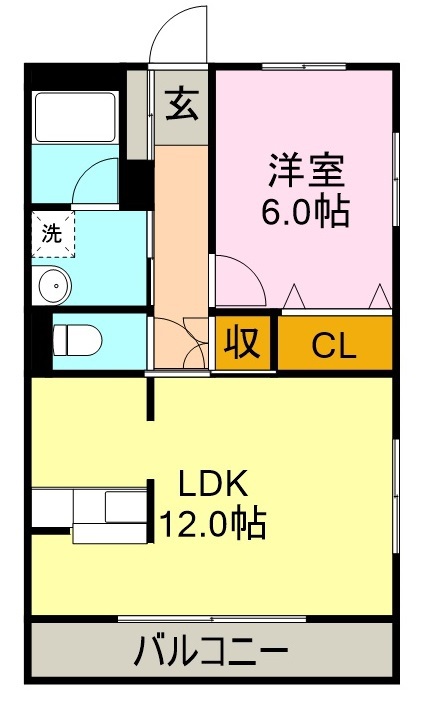 エスポワールフジイの間取り