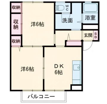 メゾンエメラルド・203号室の間取り