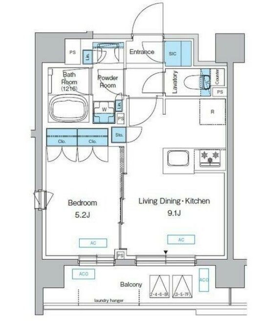 プレディアコート三軒茶屋の間取り