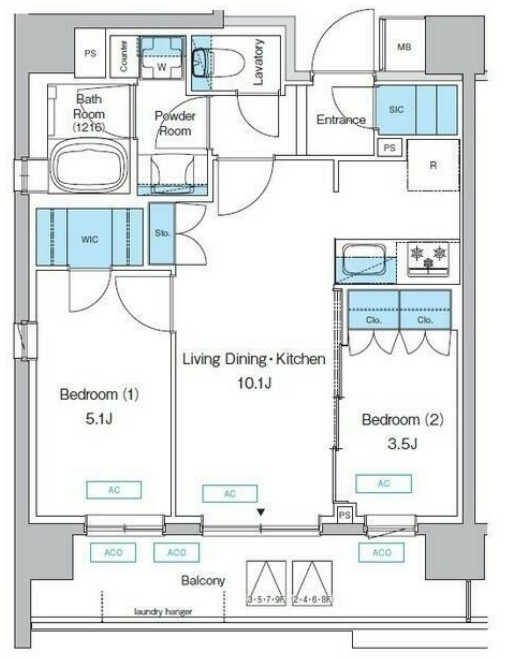 プレディアコート三軒茶屋の間取り