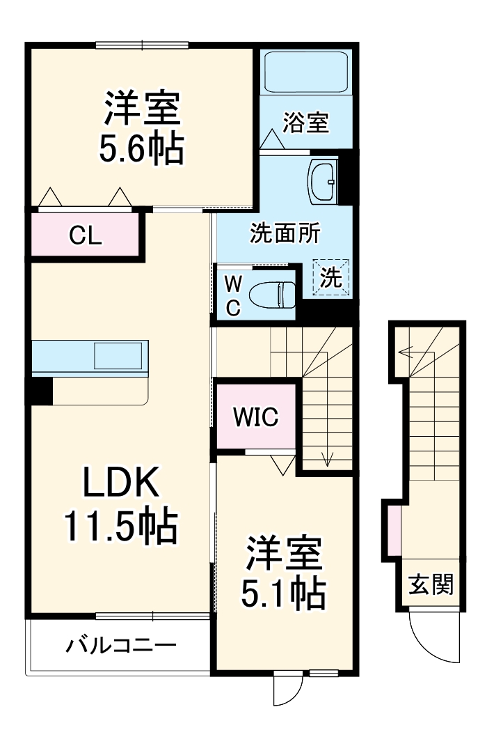 ルナ白羽の間取り