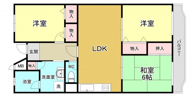 フィオーレ中井の間取り