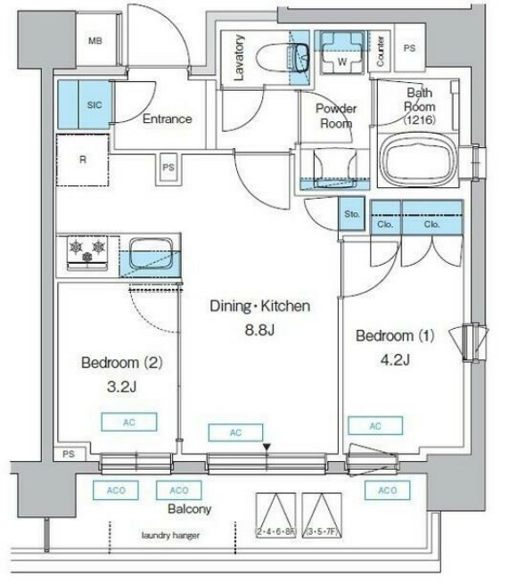 プレディアコート三軒茶屋の間取り