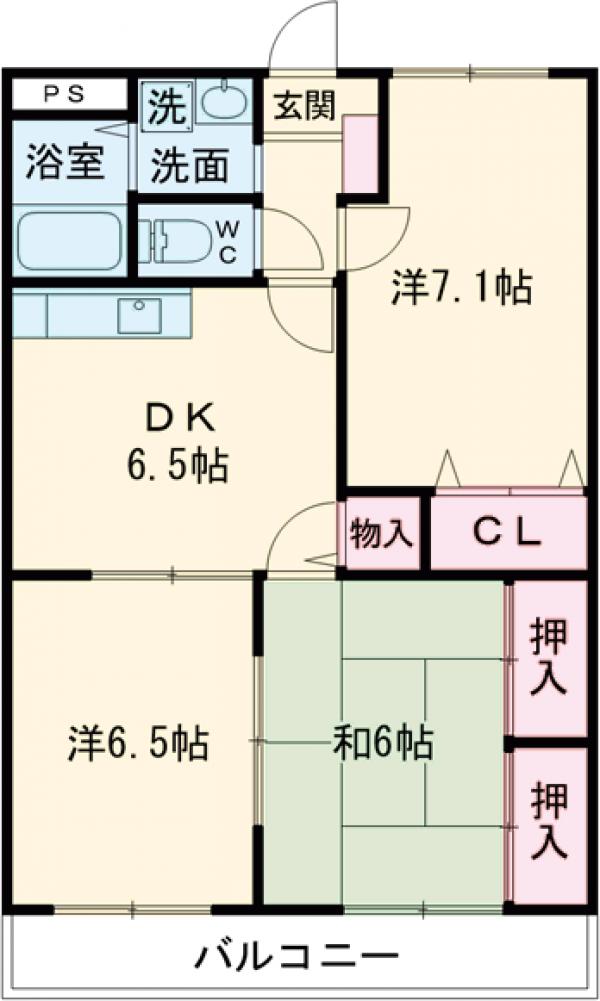 メルベーユの間取り