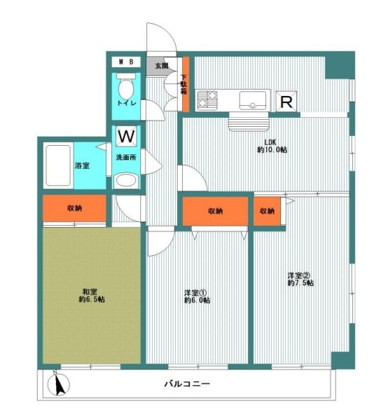 メゾン・ド・コンセールの間取り