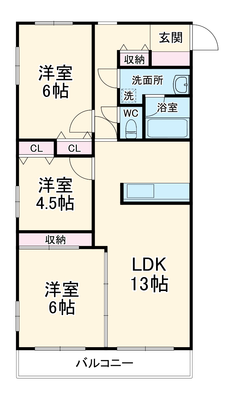 プライム藤が丘の間取り