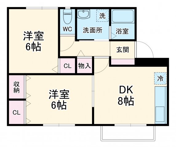 ベイコートAの間取り