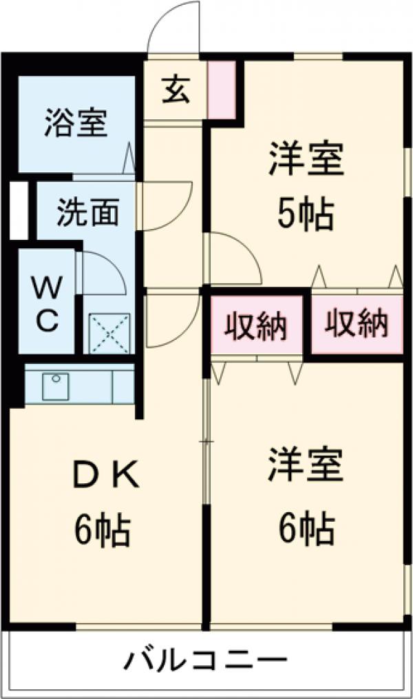 メゾンモテギIIIBの間取り