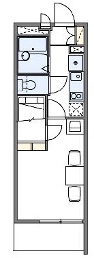 レオパレスオークヒルズBの間取り