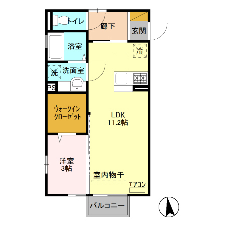 ラヴェール天川原の間取り