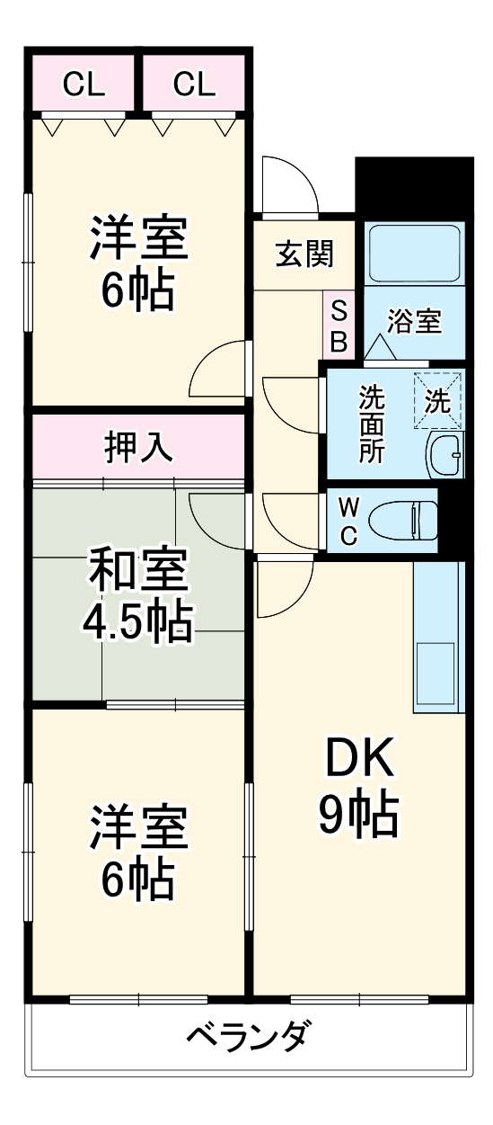 グレースシャトーの間取り