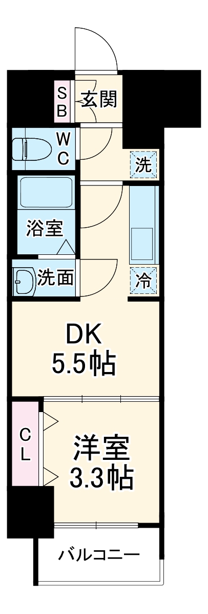ディアレイシャス名古屋中村公園の間取り