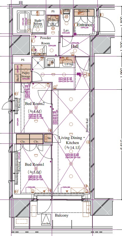 ブランシエスタ浅草蔵前の間取り