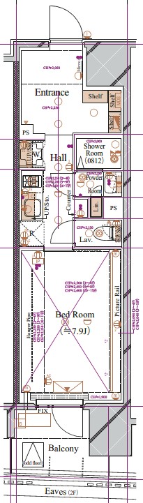 ブランシエスタ浅草蔵前の間取り