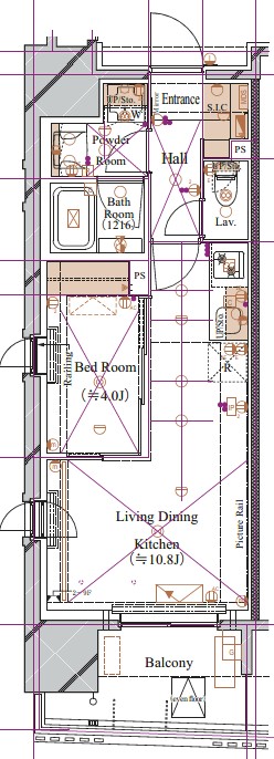 ブランシエスタ浅草蔵前の間取り