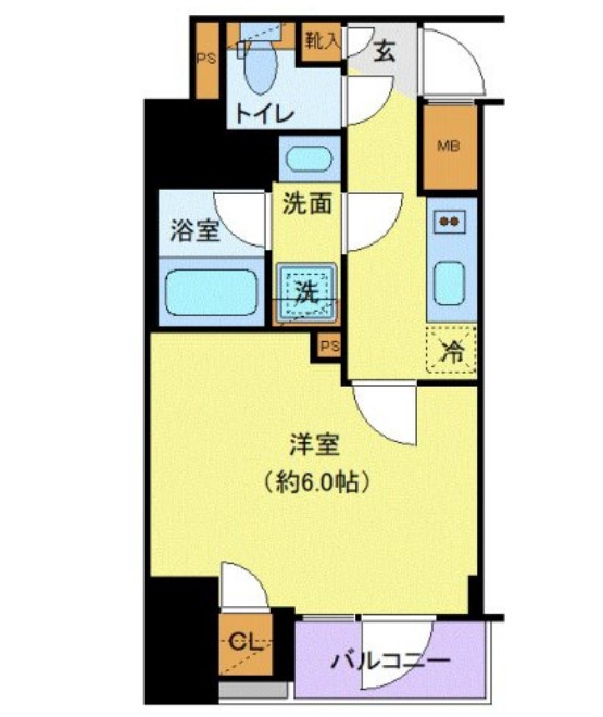 南大井の完工年月(2019年10月)築の賃貸マンションの間取り