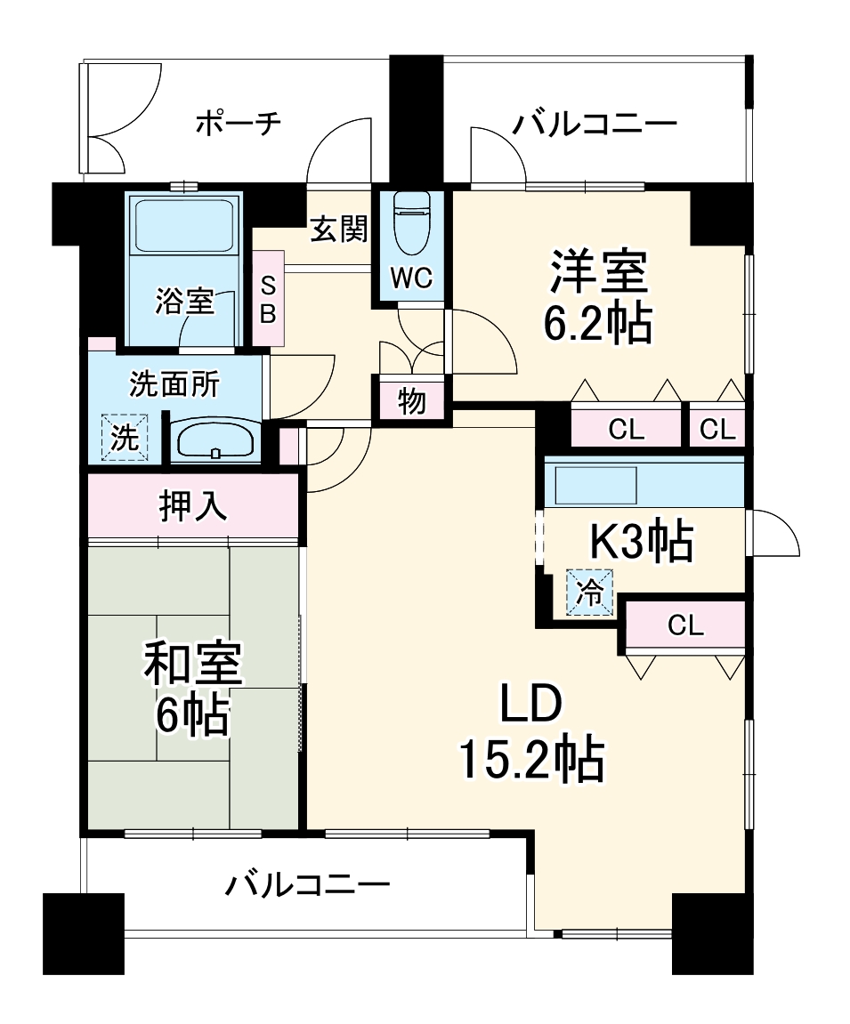 ライオンズステーションプラザ南浦和の間取り