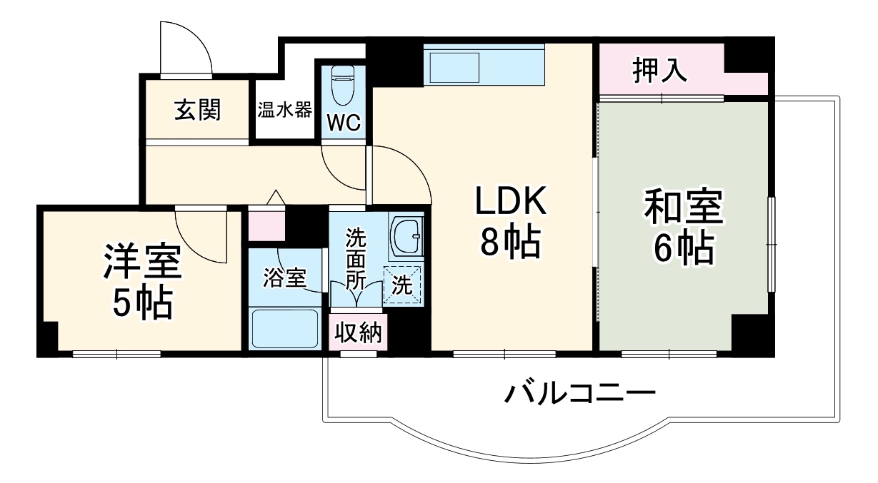 マイコーポ扇町公園の間取り