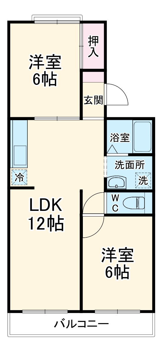サンパークハイツの間取り