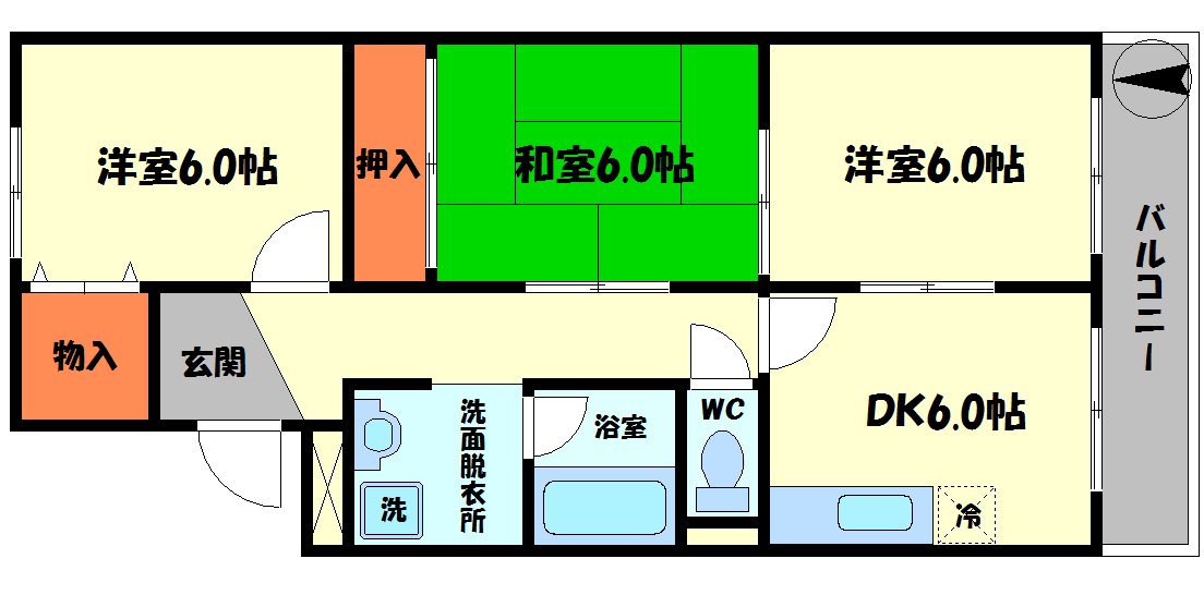 マーブルコートの間取り