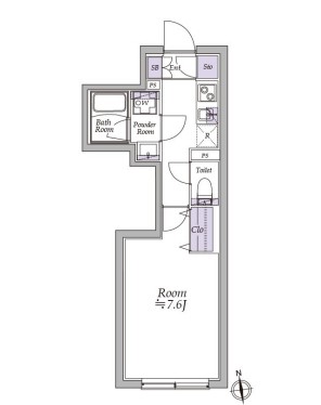 アトリオフラッツ高円寺の間取り
