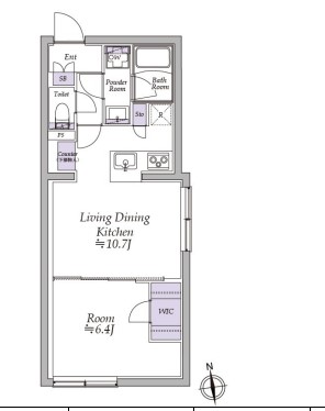 アトリオフラッツ高円寺の間取り